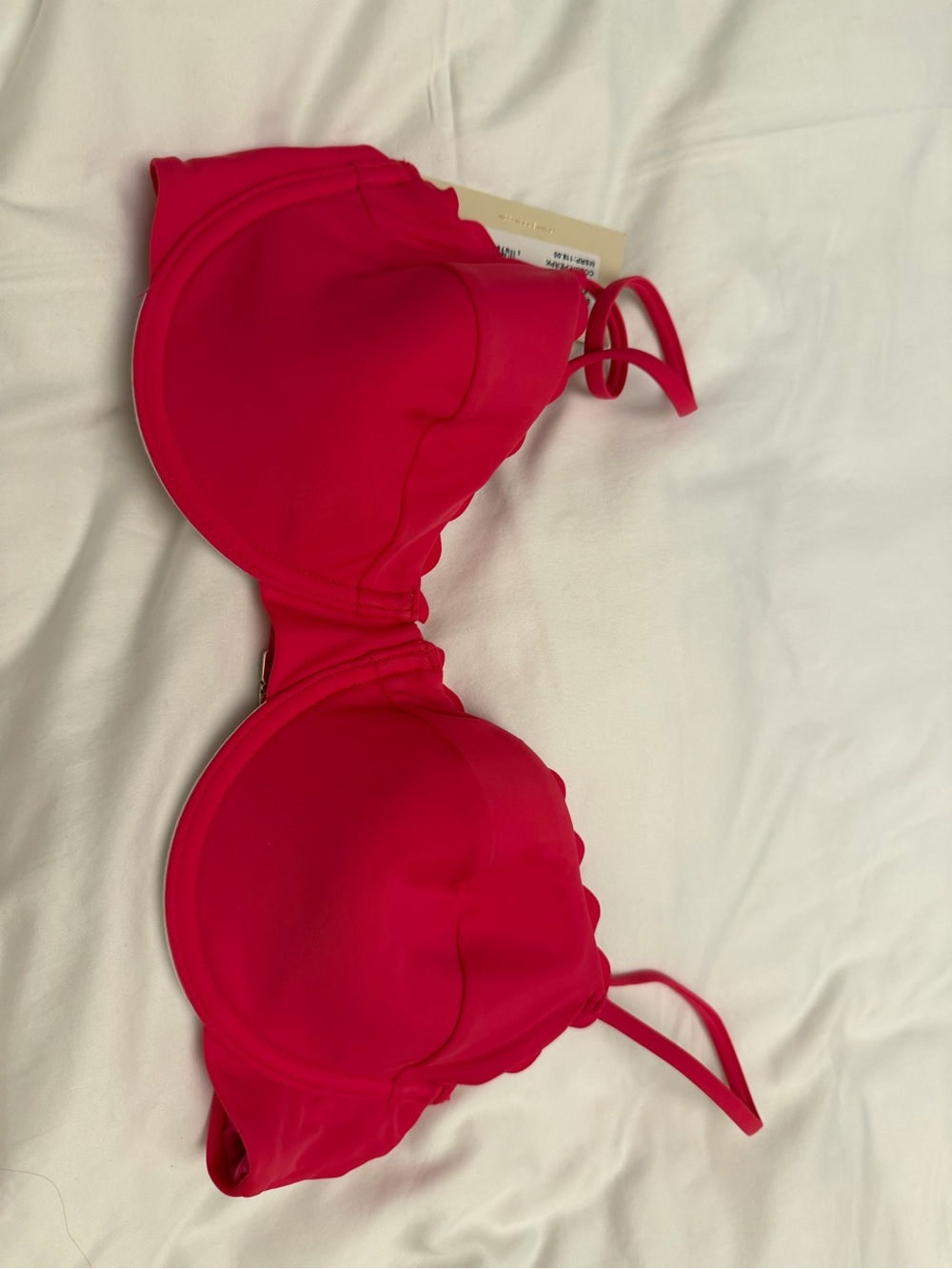 RAMY BROOK Leyla Women's Scallop Trim Underwire bikini top  - Hot Pink